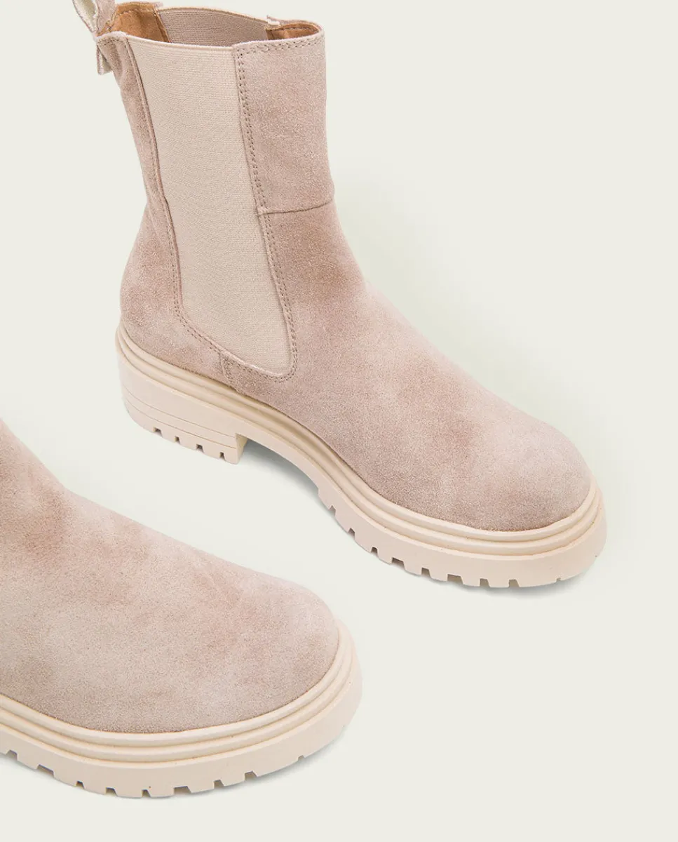 PORRONET Botines Planos Arena Con Elasticos Sibila Online