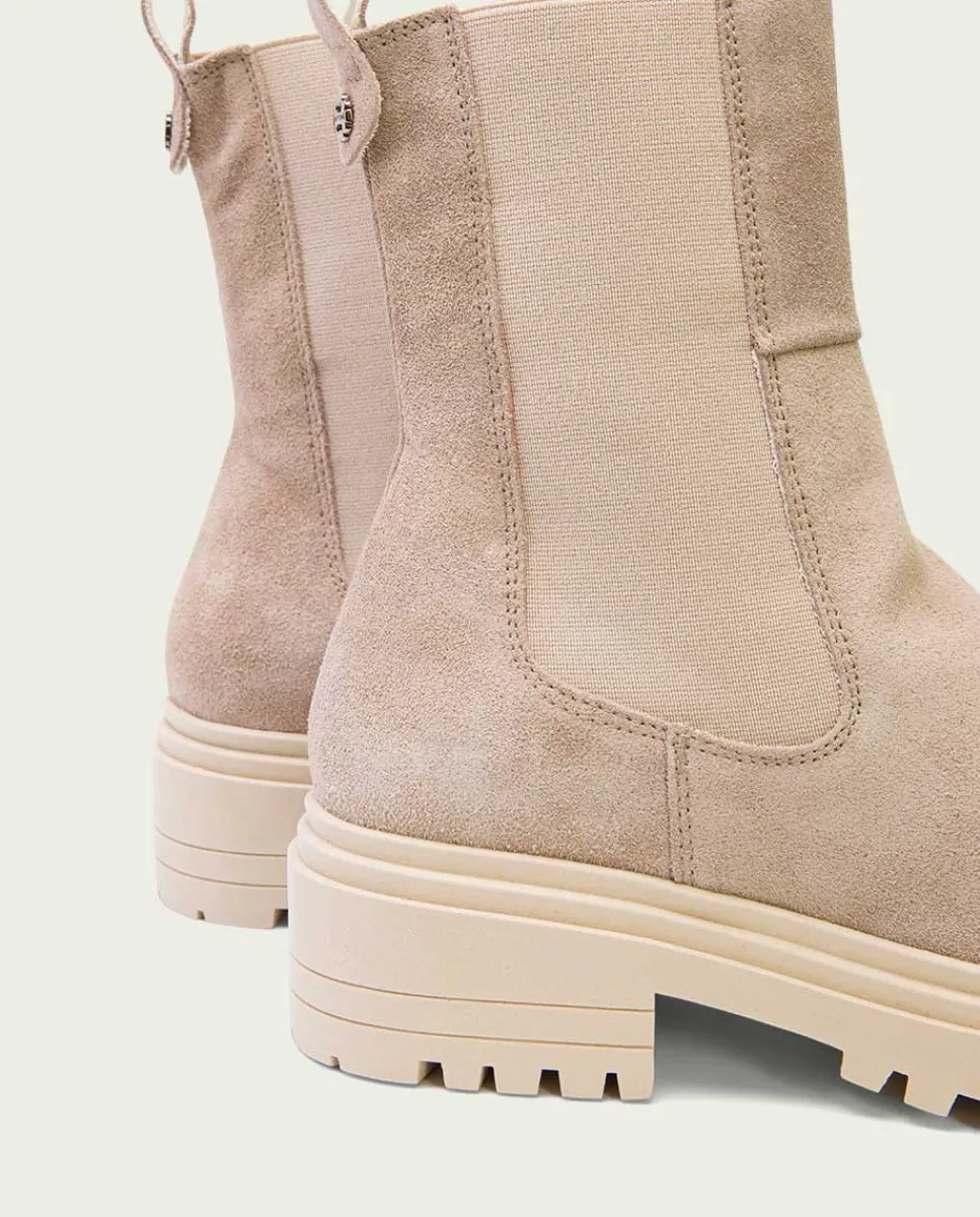 PORRONET Botines Planos Arena Con Elasticos Sibila Online