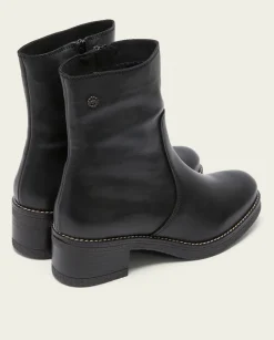 PORRONET Botines Planos Negros Con Cremallera Pax Online