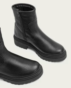 PORRONET Botines Planos Negros Con Cremallera Shani Store