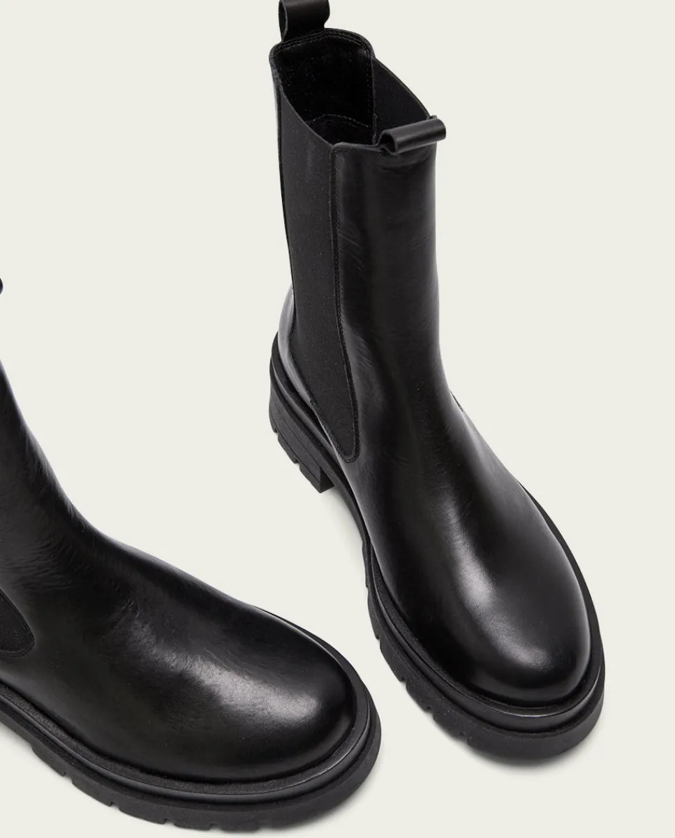 PORRONET Botines Planos Track Negros Con Elasticos Dakota Sale