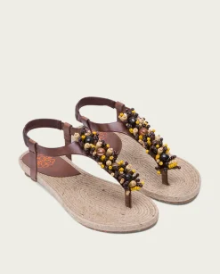 PORRONET Martia Piel Yute Moka Fashion