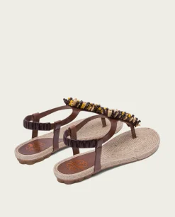 PORRONET Martia Piel Yute Moka Fashion