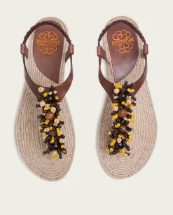 PORRONET Martia Piel Yute Moka Fashion