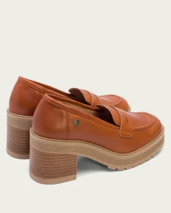 PORRONET Mocasines De Tacón Cuero Rahel Sale