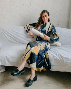 PORRONET Mocasines De Tacón Negros Rahel Cheap