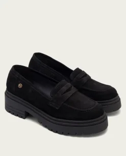 PORRONET Mocasines Planos Negros Selma Discount