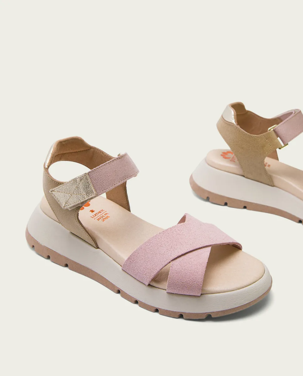 PORRONET Plataforma De Piel Rosa Erika Flash Sale