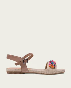 PORRONET Sandalia Plana Yute Y Piel Morgan Best Sale