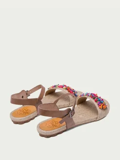 PORRONET Sandalia Plana Yute Y Piel Morgan Best Sale