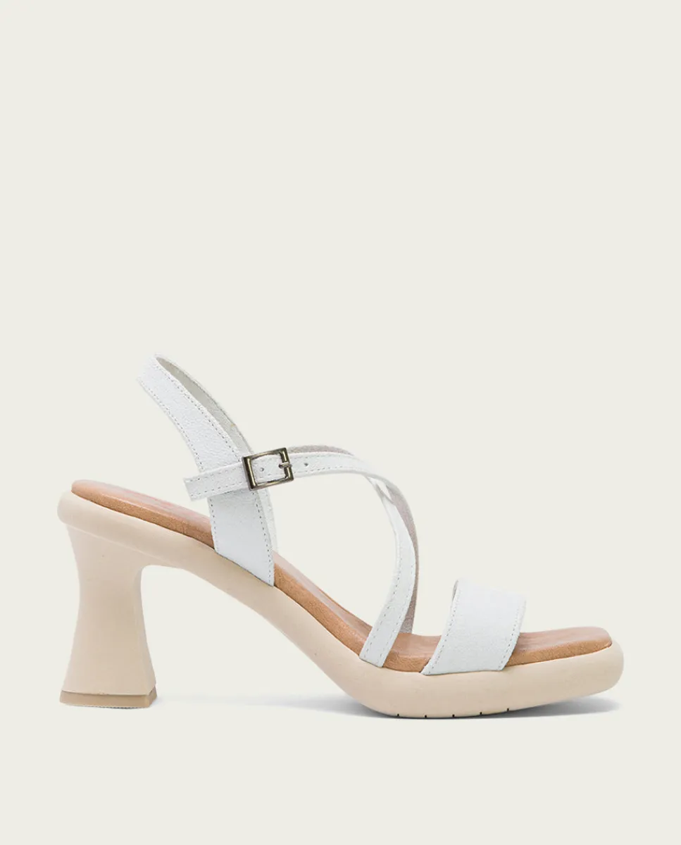 PORRONET Sandalia Tacón Alto Blanco Karen Discount