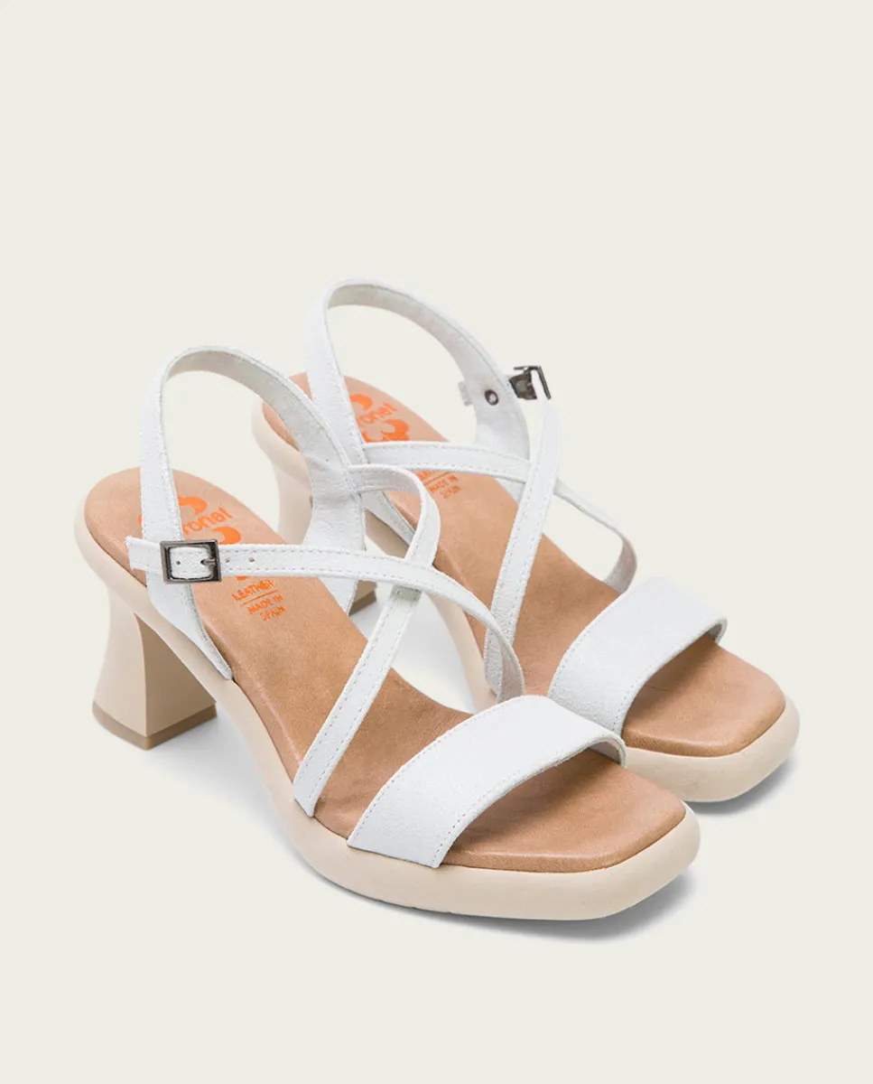 PORRONET Sandalia Tacón Alto Blanco Karen Discount