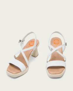 PORRONET Sandalia Tacón Alto Blanco Karen Discount