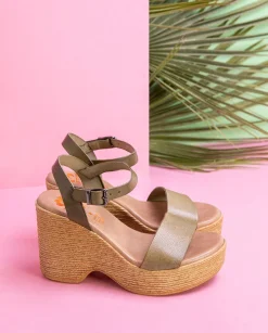 PORRONET Sandalia Tacón Alto Kaki Michele Cheap