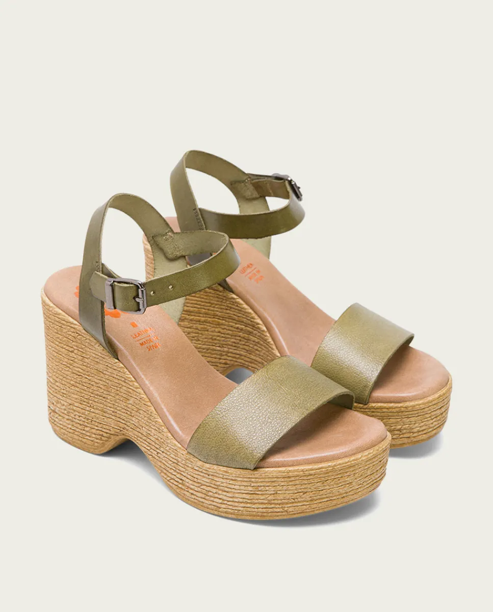 PORRONET Sandalia Tacón Alto Kaki Michele Cheap