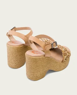 PORRONET Sandalia Tacón Alto Natural Mencia Best Sale