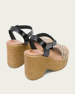 PORRONET Sandalia Tacón Alto Negro Plomo Raina Online