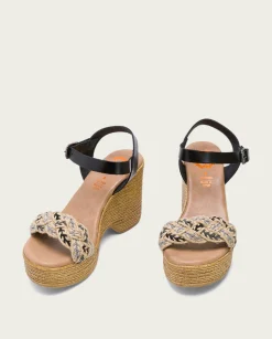 PORRONET Sandalia Tacón Alto Negro Mariel Flash Sale