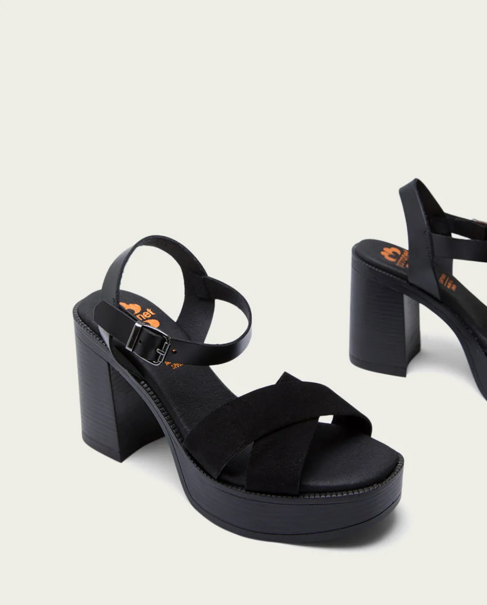 PORRONET Sandalia Tacón Alto Negro Alice New