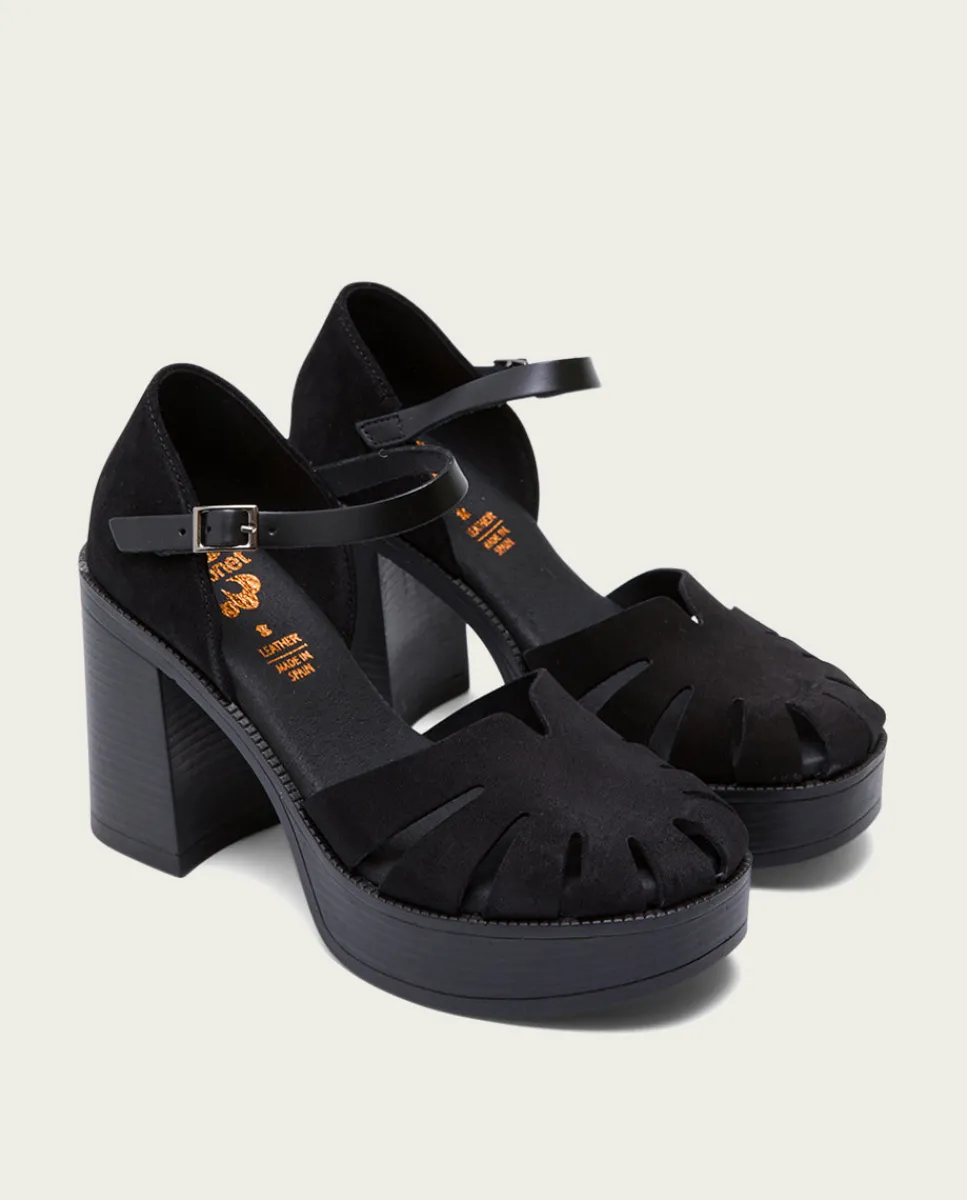 PORRONET Sandalia Tacón Alto Negro Adara Sale
