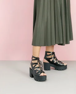 PORRONET Sandalia Tacón Alto Negro Alana Online