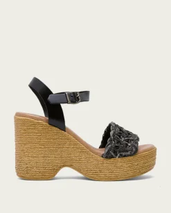 PORRONET Sandalia Tacón Alto Negro Mencia New