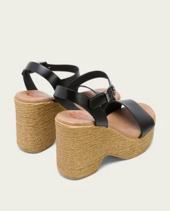 PORRONET Sandalia Tacón Alto Negro Michele Sale