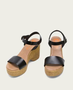 PORRONET Sandalia Tacón Alto Negro Michele Sale