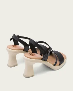 PORRONET Sandalia Tacón Alto Negro Karen Hot