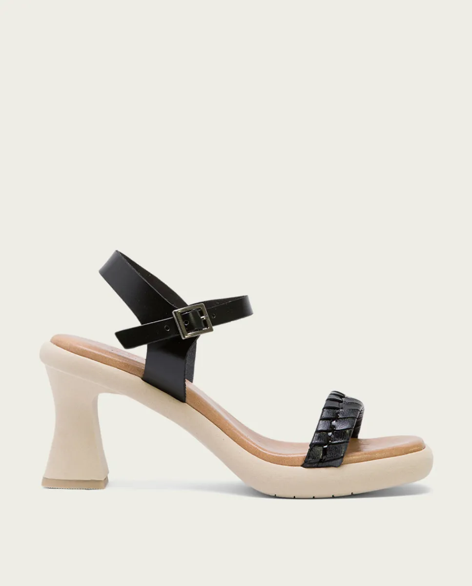 PORRONET Sandalia Tacón Alto Negro Kali Hot