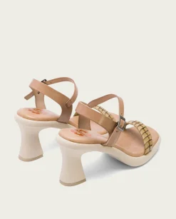 PORRONET Sandalia Tacón Alto Taupe Kali Shop