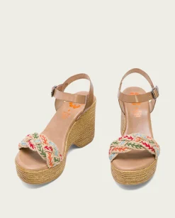 PORRONET Sandalia Tacón Alto Taupe Mariel Cheap