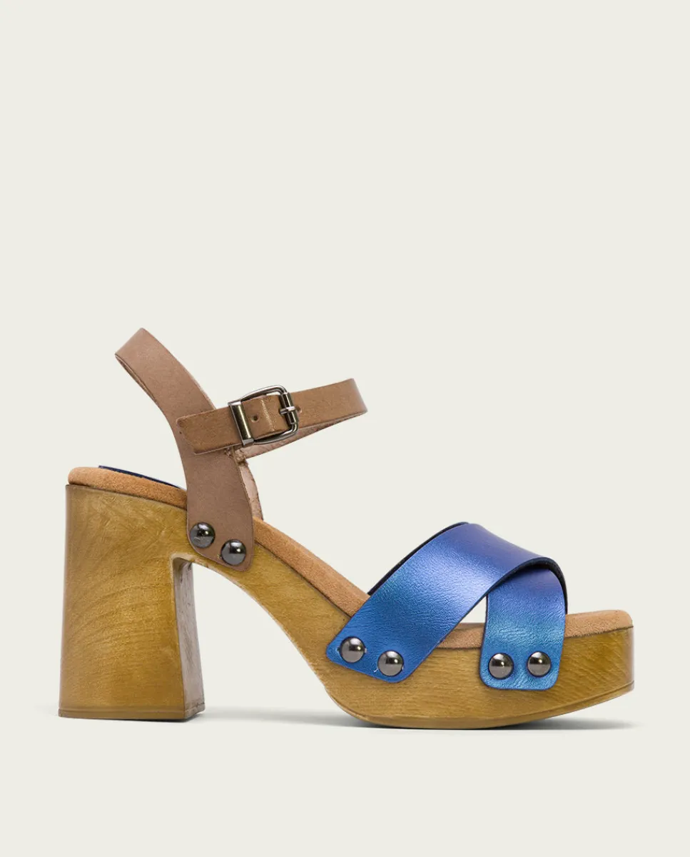 PORRONET Sandalia Tacón Azul Vega Best