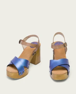 PORRONET Sandalia Tacón Azul Vega Best