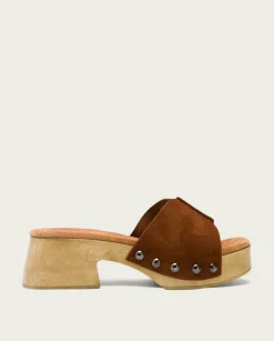 PORRONET Sandalia Tacón Bajo Cuero Rosie Best Sale