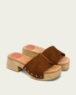 PORRONET Sandalia Tacón Bajo Cuero Rosie Best Sale