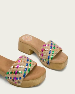 PORRONET Sandalia Tacón Bajo Multicolor Uma Discount