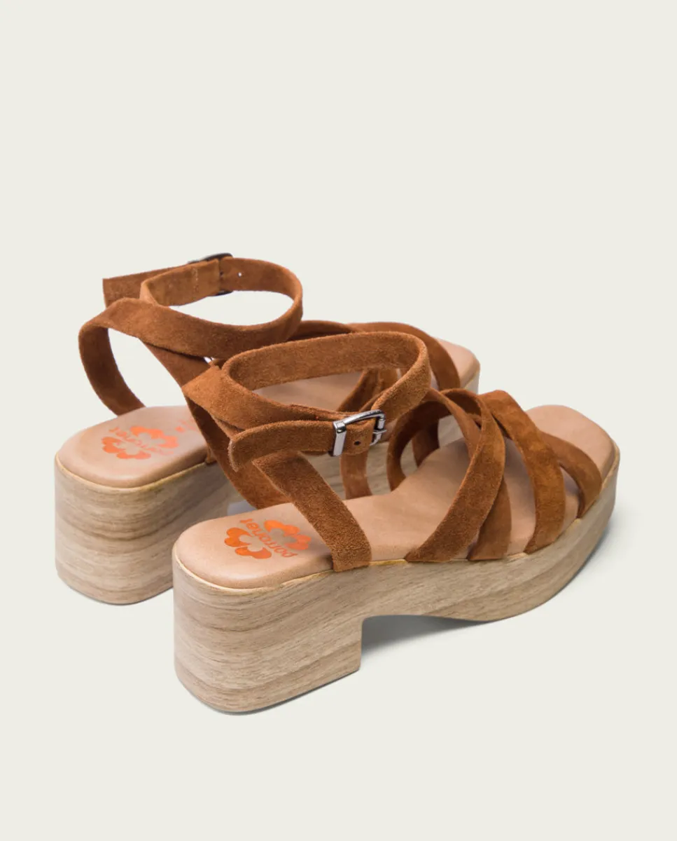 PORRONET Sandalia Tacón Bajo Piel Cuero Vesta Best Sale