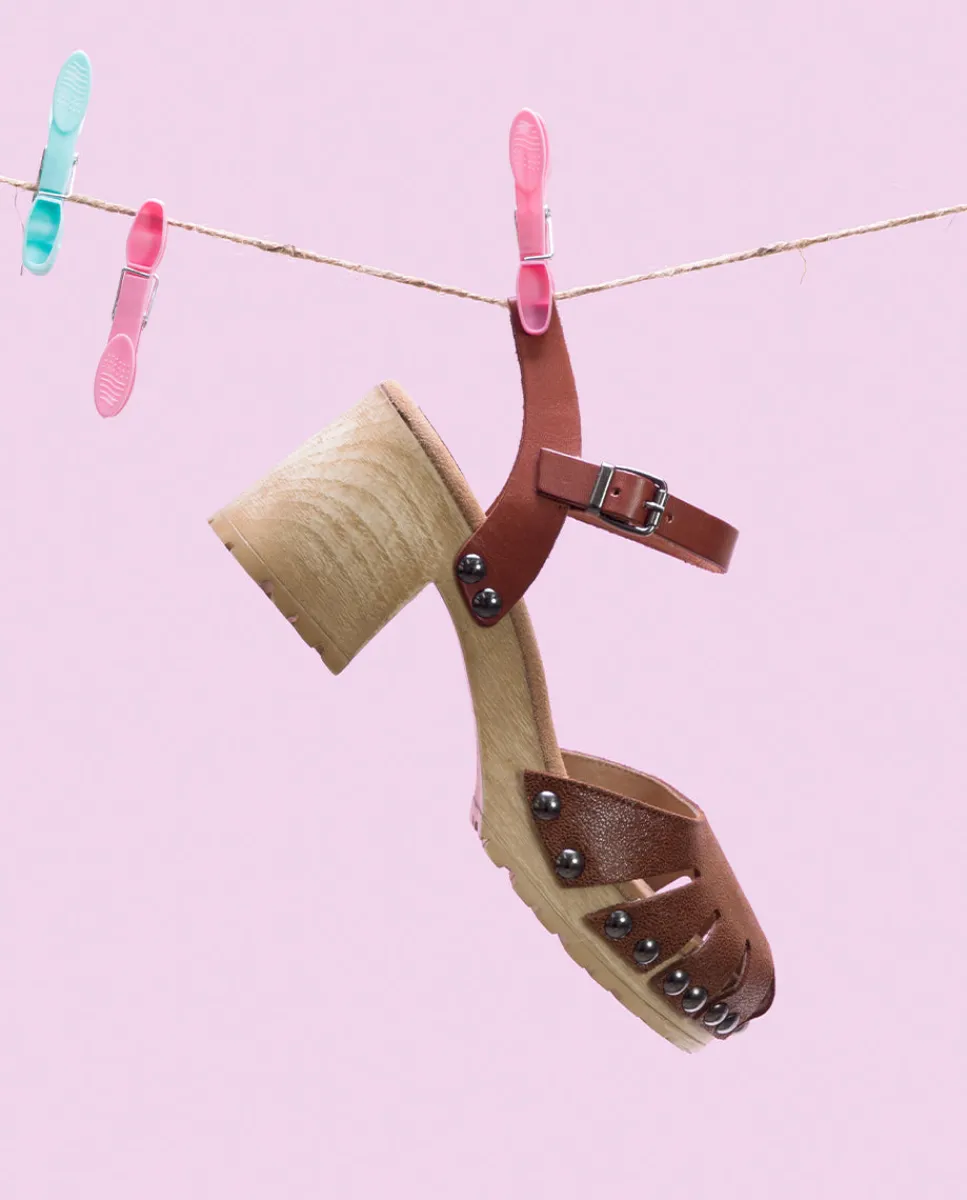 PORRONET Sandalia Tacón Medio Cuero Sara Online