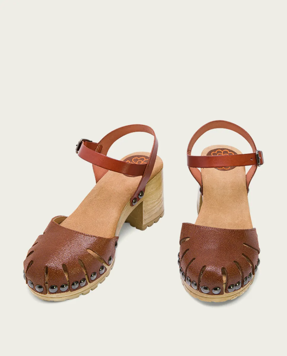 PORRONET Sandalia Tacón Medio Cuero Sara Online