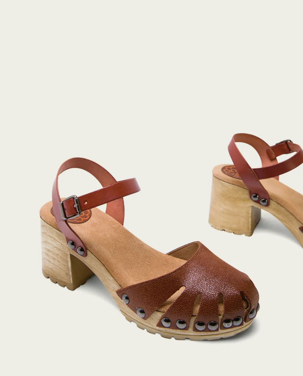 PORRONET Sandalia Tacón Medio Cuero Sara Online