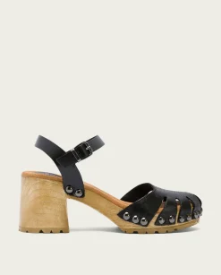 PORRONET Sandalia Tacón Medio Negra Sara Best