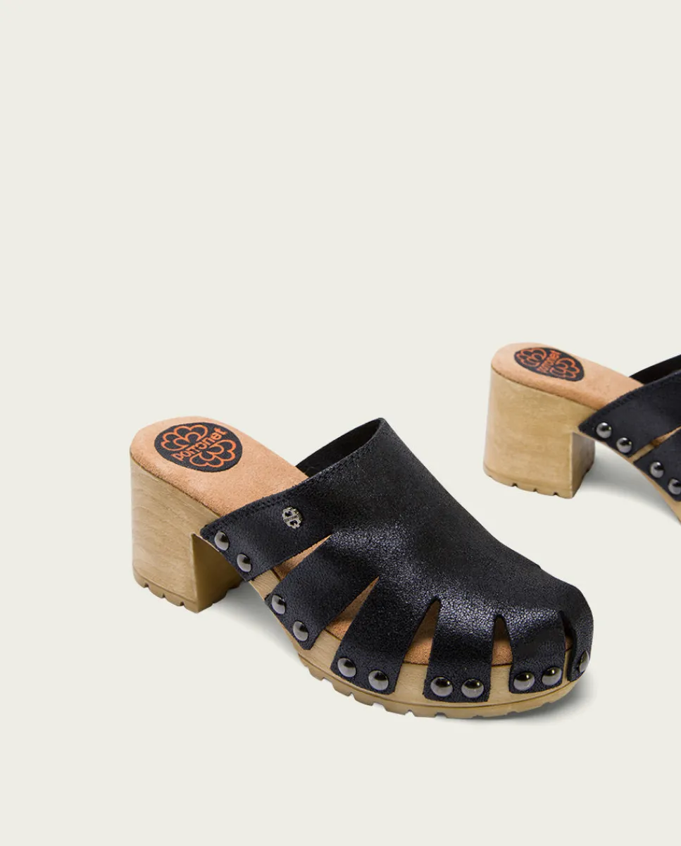 PORRONET Sandalia Tacón Medio Negro Samira Online