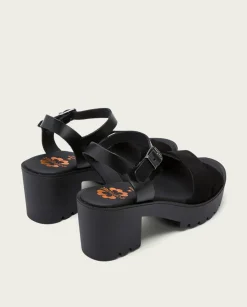 PORRONET Sandalia Tacón Medio Negro Anna Best Sale