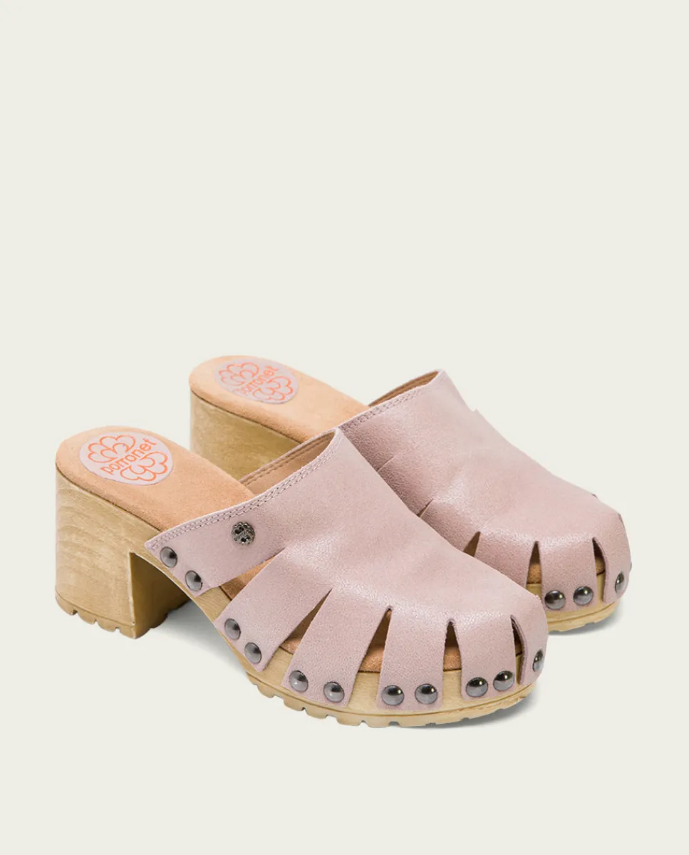 PORRONET Sandalia Tacón Medio Rosa Samira Flash Sale