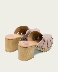 PORRONET Sandalia Tacón Medio Rosa Samira Flash Sale