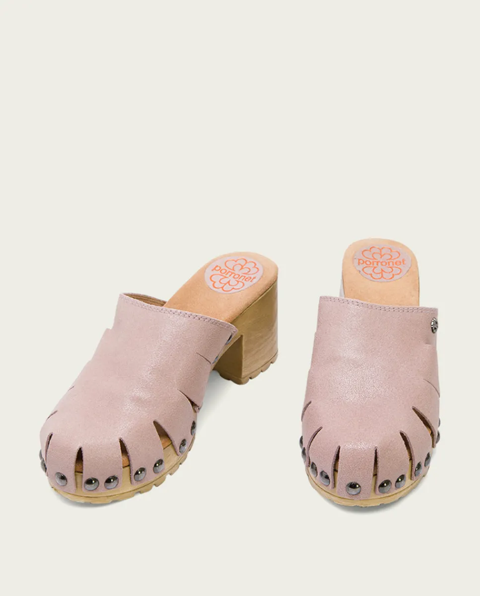 PORRONET Sandalia Tacón Medio Rosa Samira Flash Sale