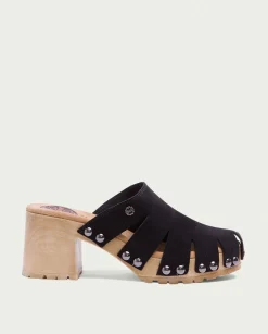 PORRONET Sandalia Tacón Serraje Negro Gia Best