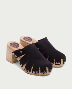 PORRONET Sandalia Tacón Serraje Negro Gia Best